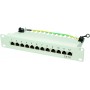 LogiLink Panneau de brassage 12 ports Cat6 RJ45 25,4 cm (10") Blindage intégral Gris (Import Allemagne)