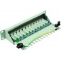 LogiLink Panneau de brassage 12 ports Cat6 RJ45 25,4 cm (10") Blindage intégral Gris (Import Allemagne)