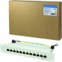 LogiLink Panneau de brassage 12 ports Cat6 RJ45 25,4 cm (10") Blindage intégral Gris (Import Allemagne)