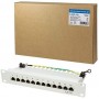 LogiLink Panneau de brassage 12 ports Cat6 RJ45 25,4 cm (10") Blindage intégral Gris (Import Allemagne)