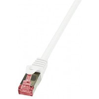 LogiLink PrimeLine Câble réseau Cat6 S/FTP AWG27 PIMF LSZH 0,50 m Blanc