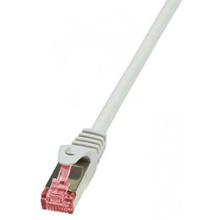 LogiLink PrimeLine Câble réseau Cat6 S/FTP AWG27 PIMF LSZH 1 m Gris