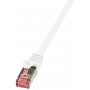 LogiLink PrimeLine Câble réseau Cat6 S/FTP AWG27 PIMF LSZH 30 m Blanc