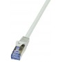 LogiLink PrimeLine Câble réseau Cat6A S/FTP AWG26 PIMF LSZH 5 m Gris