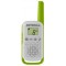 Motorola Talkie-walkie portée de 4 km Blanc avec Contours Orange/Vert/Bleu, TLKR T42 Trio