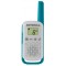 Motorola Talkie-walkie portée de 4 km Blanc avec Contours Orange/Vert/Bleu, TLKR T42 Trio
