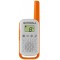 Motorola Talkie-walkie portée de 4 km Blanc avec Contours Orange/Vert/Bleu, TLKR T42 Trio