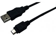 LogiLink CU0014 Câble USB 2.0 5-pin A Mâle/B Mâle 1,8 m Noir