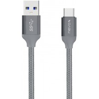 Nevox 1480 câble USB 2 m USB A USB C Gris - Câbles USB (2 m, USB A, USB C, 3.1 (3.1 Gen 2), Male connector / Male connector, Gri