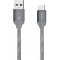 Nevox 1480 câble USB 2 m USB A USB C Gris - Câbles USB (2 m, USB A, USB C, 3.1 (3.1 Gen 2), Male connector / Male connector, Gri