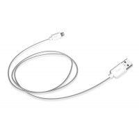 SBS TECABLEUSBIP5 - Câble USB (2.0, USB A, Lightning, 480 Mbit/s, 1 m) couleur blanc