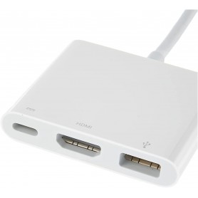 Apple Adaptateur Multiport AV Numérique USB-C (Dernier Modèle)