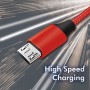 LogiLink Câble de Connexion USB 2.0 Type A vers Micro-USB Rouge 0,3 m