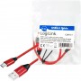 LogiLink Câble de Connexion USB 2.0 Type A vers Micro-USB Rouge 0,3 m
