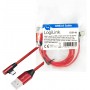LogiLink Câble de Connexion USB 2.0 Type A vers USB (Type C) coudé à 90° Rouge 1 m