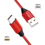 LogiLink Câble de Connexion USB 2.0 Type A vers USB (Type C) Rouge 1 m