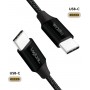 LogiLink Câble de Connexion USB 2.0 Type C vers USB (Type C) Noir 1 m