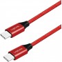LogiLink Câble de Connexion USB 2.0 Type C vers USB (Type C) Rouge 1 m