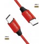 LogiLink Câble de Connexion USB 2.0 Type C vers USB (Type C) Rouge 1 m