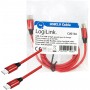 LogiLink Câble de Connexion USB 2.0 Type C vers USB (Type C) Rouge 1 m