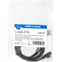 LogiLink Câble de raccordement USB 2.0 vers Micro-USB coudé à 90° Noir 1 m