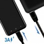 LogiLink Câble USB 2.0 avec règle, USB (Type A) vers USB (Type C) Noir 1 m