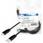 LogiLink Câble USB 2.0 avec règle, USB (Type A) vers USB (Type C) Noir 1 m