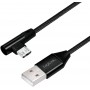LogiLink Câble USB 2.0 type A vers micro-USB coudé à 90° Noir 0,3 m
