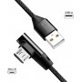 LogiLink Câble USB 2.0 type A vers micro-USB coudé à 90° Noir 0,3 m