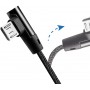LogiLink Câble USB 2.0 type A vers micro-USB coudé à 90° Noir 0,3 m