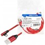 LogiLink Câble USB 2.0 Type A vers Micro-USB coudé à 90° Rouge 1 m
