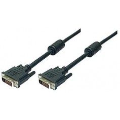 LogiLink CD0001 Câble DVI en ferrite core Dual Link Mâle/Mâle 2 m Noir