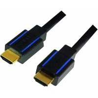 LogiLink certifié Câble HDMI Premium pour ulrta HD jusqu'à 18 Gbit/s, 4 K + HDR + 3D, 3840 x 2160 (50/60 Hz) 1,8 m Noir