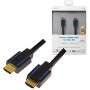 LogiLink certifié Câble HDMI Premium pour ulrta HD jusqu'à 18 Gbit/s, 4 K + HDR + 3D, 3840 x 2160 (50/60 Hz) 1,8 m Noir