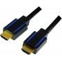 LogiLink certifié Câble HDMI Premium pour ulrta HD jusqu'à 18 Gbit/s, 4 K + HDR + 3D, 3840 x 2160 (50/60 Hz) 3 m Noir