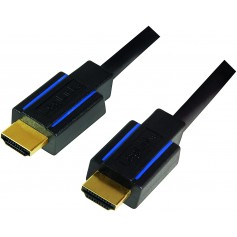 LogiLink certifié Câble HDMI Premium pour ulrta HD jusqu'à 18 Gbit/s, 4 K + HDR + 3D, 3840 x 2160 (50/60 Hz) 3 m Noir