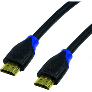 LogiLink CH0063 Câble HDMI standard haute vitesse avec Ethernet pour résolutions jusqu'à 4096 x 2160, Ultra HD et 3D Noir 3 m