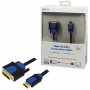 LogiLink CHB3102 Câble HDMI V1.4 avec Ethernet vers DVI Mâle/Mâle 2 m + Colour box avec Logo Noir