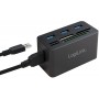 LogiLink CR0042 Hub USB 3.0 avec Lecteur de Carte Tout-en-Un (Micro SD/SD/MS/M2/CF) Noir