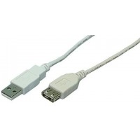 LogiLink CU0011 Câble USB 2.0 Mâle/femelle 3 m Gris