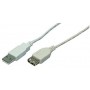LogiLink CU0012 Câble USB 2.0 Mâle/femelle 5 m Gris