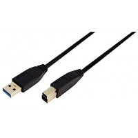 LogiLink CU0025 Câble USB 3.0 A Mâle/B Mâle 3 m Noir