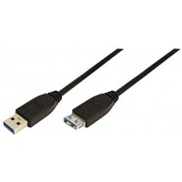 LogiLink CU0043 Câble USB 3.0 A Mâle/A Femelle 3 m Noir