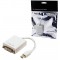 LogiLink CV0037 Adaptateur Mini DisplayPort vers DVI Mâle/Femelle Blanc