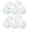 LogiLink EC3002 Lot de 10 Prises de Courant avec Fermeture Automatique rotative Blanc