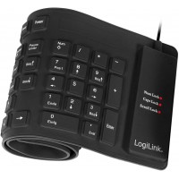 LogiLink ID0019A clavier USB QWERTZ Allemand Noir - Claviers (Avec fil, USB, QWERTZ, Noir)