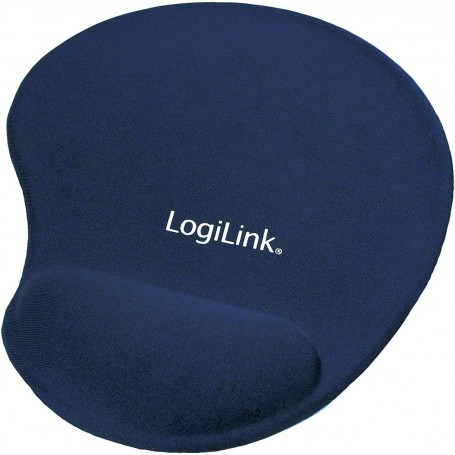 LogiLink ID0027B Tapis de souris avec repose-poignets Bleu