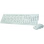 LogiLink ID0104W Clavier + Souris sans fil avec 3 Boutons 2,4 GHz Blanc