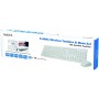 LogiLink ID0104W Clavier + Souris sans fil avec 3 Boutons 2,4 GHz Blanc
