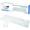 LogiLink ID0104W Clavier + Souris sans fil avec 3 Boutons 2,4 GHz Blanc